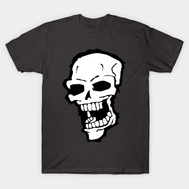 Screaming Skull T-Shirt by deancoledesign